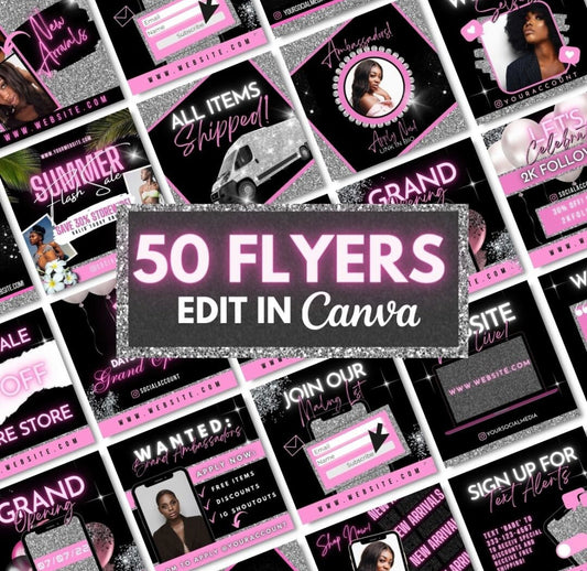50 Editable Flyers IG